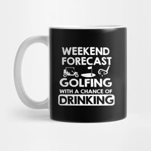 Funny Golf And Drinking Design, Golfer Gift Mug